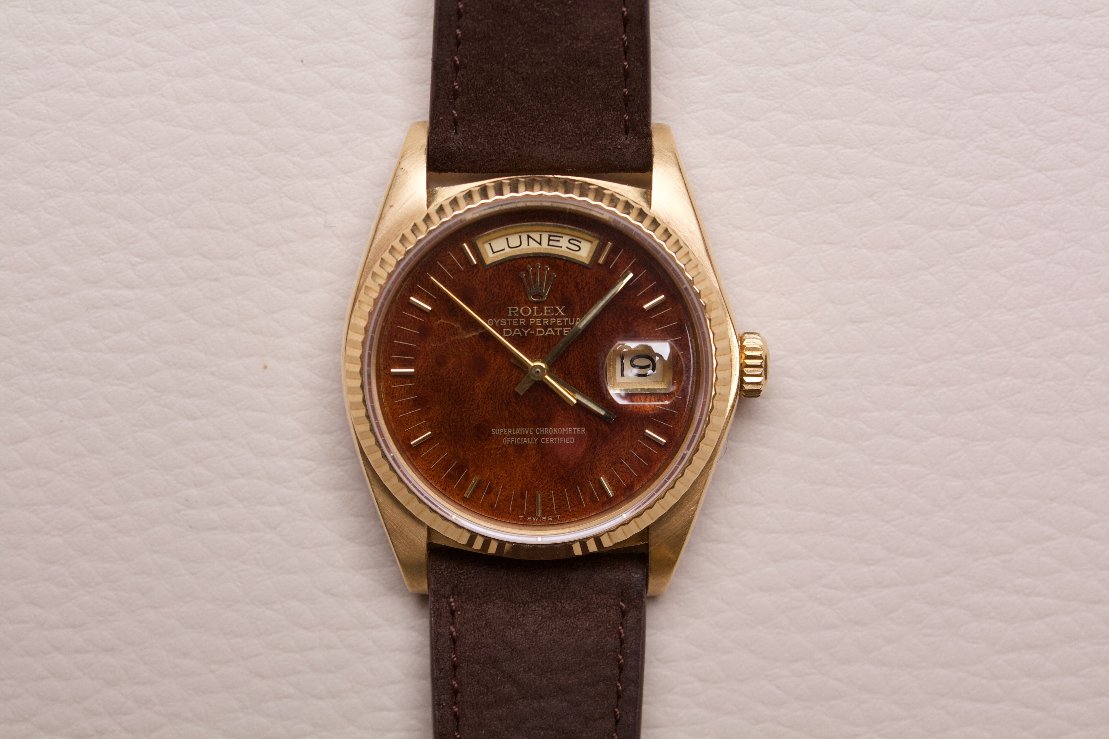 Rolex Day-Date 18038 Wood Noyer