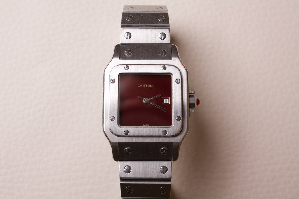 Cartier Santos 2960 Burgundy