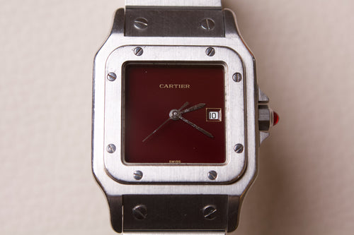 Cartier Santos 2960 Burgundy