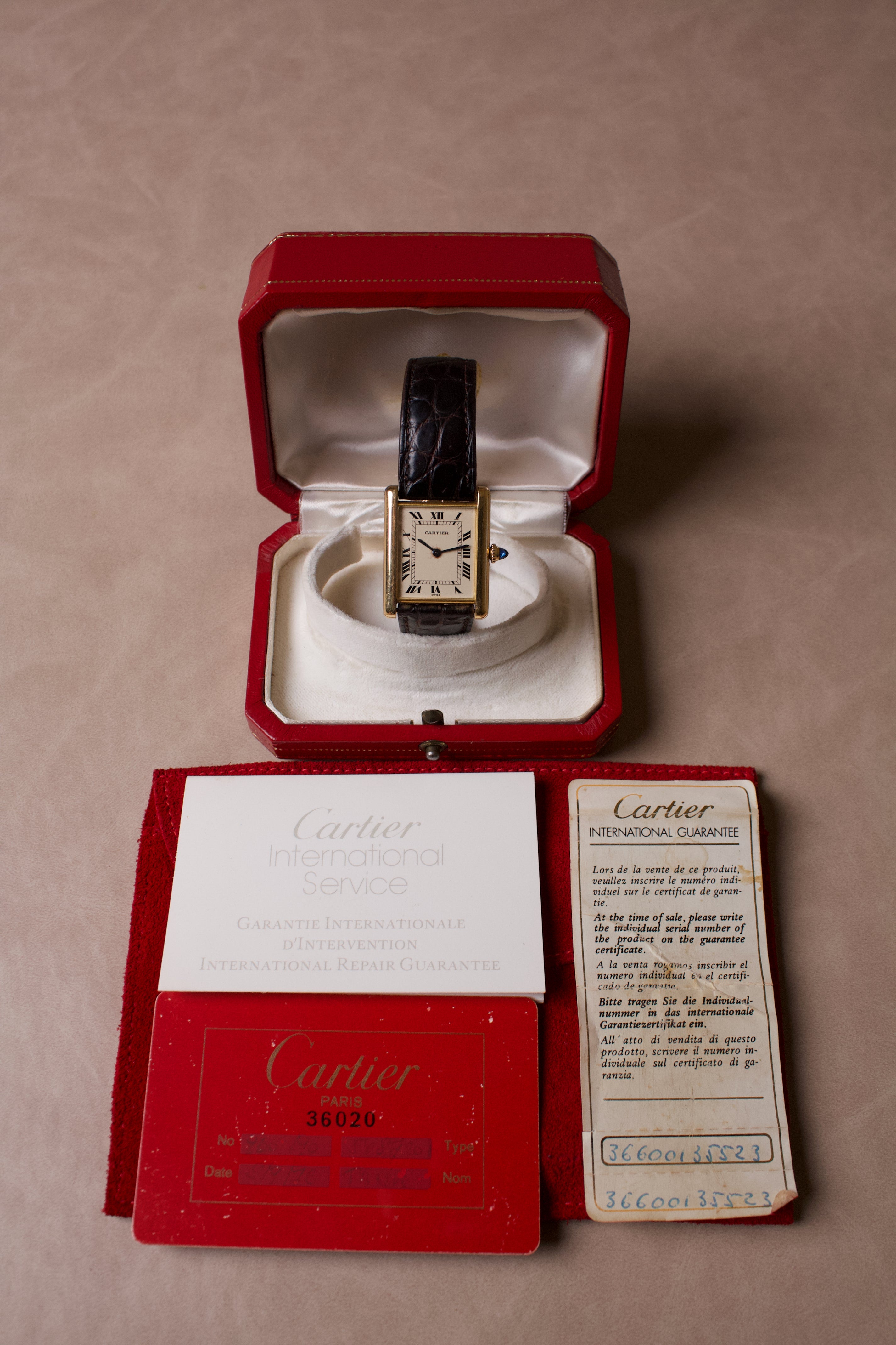 Cartier Tank Louis Extra-Plate 96019