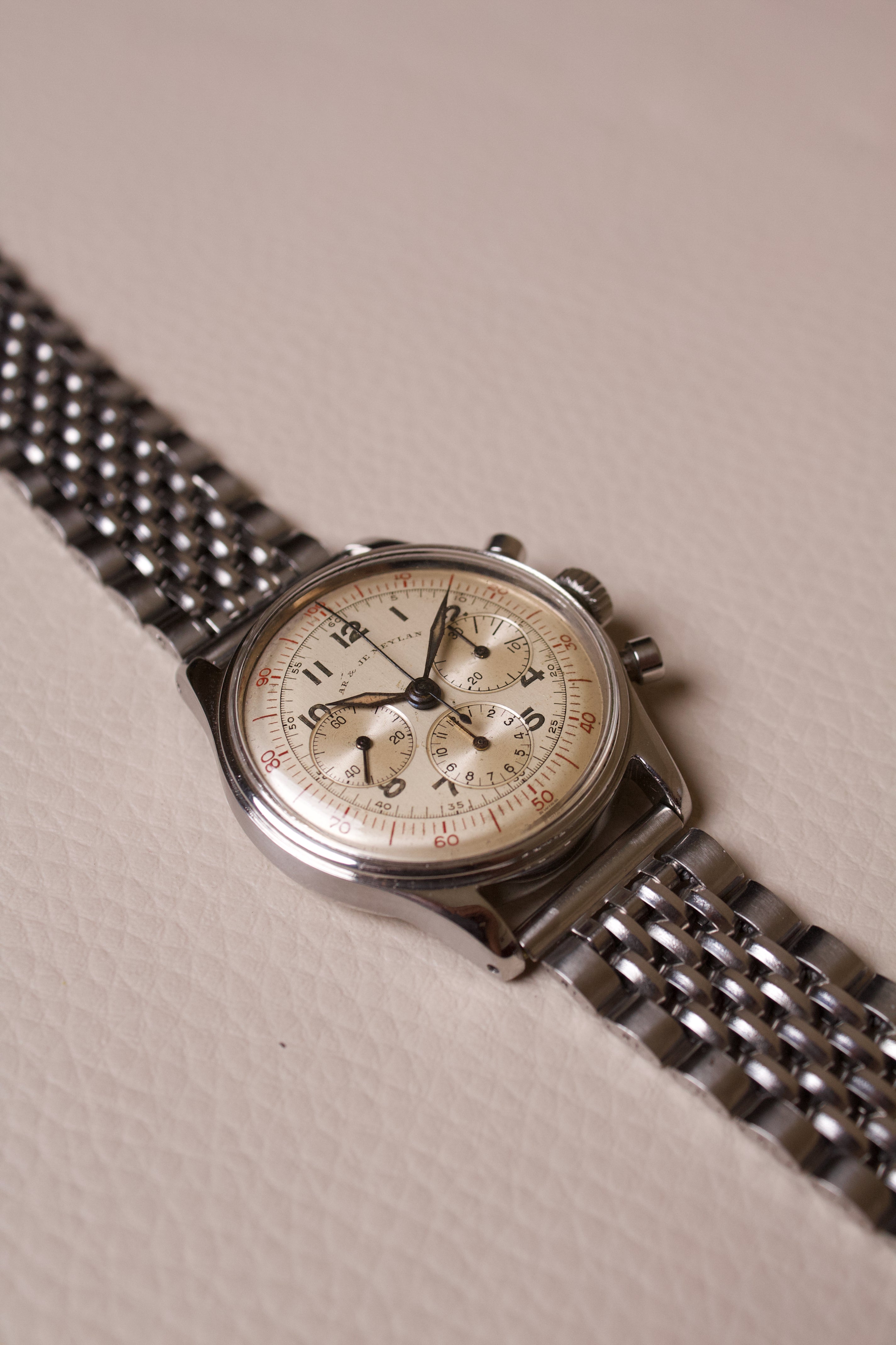 AR & JE Meylan Chronographe 16836 Valjoux 72