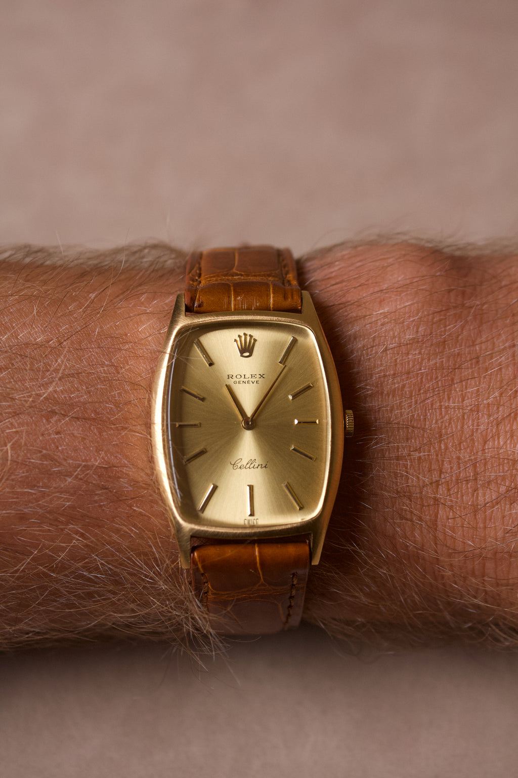 Rolex Cellini Tonneau Large Model 18K 3807