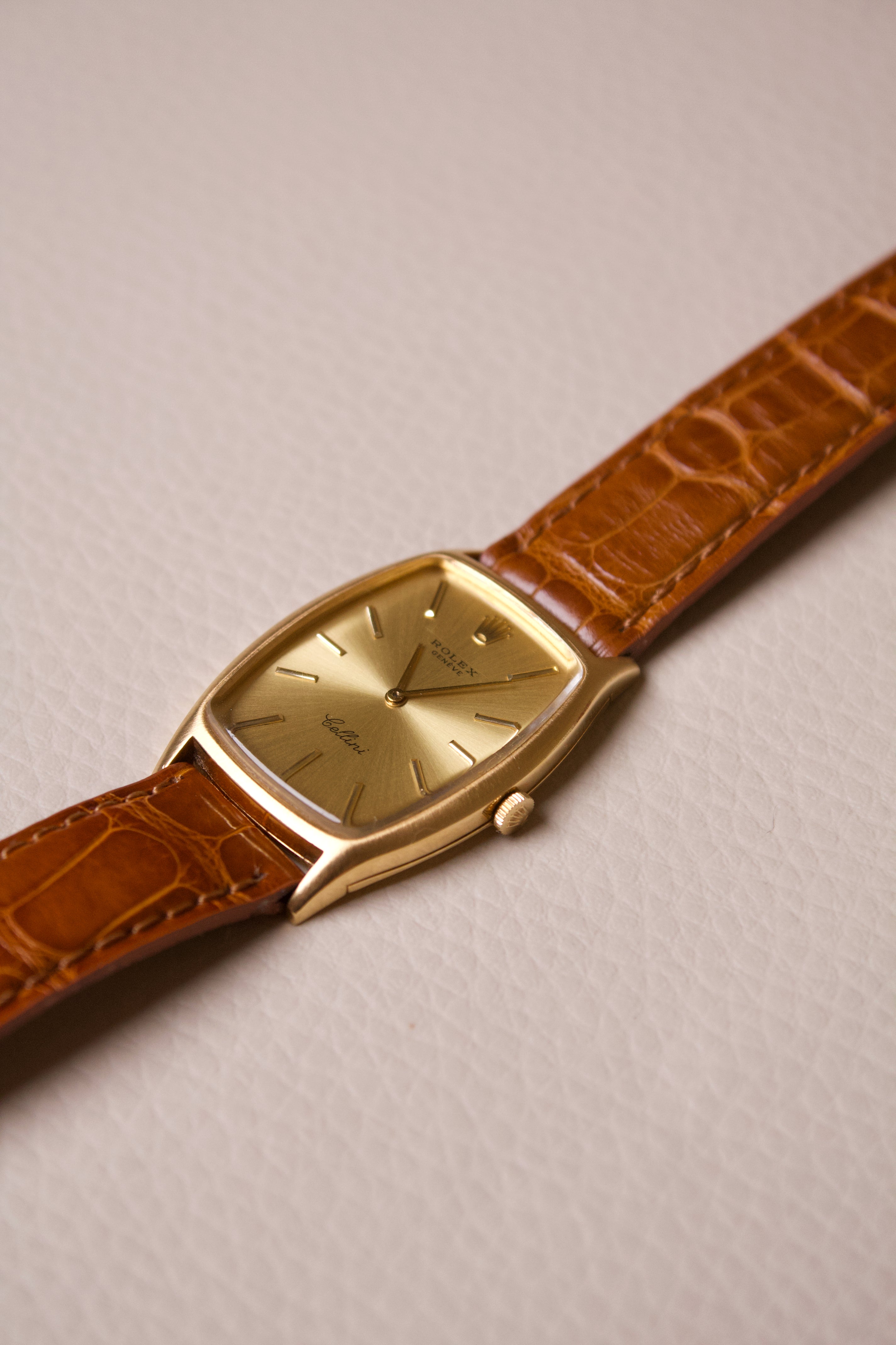 Rolex Cellini Tonneau Large Model 18K 3807