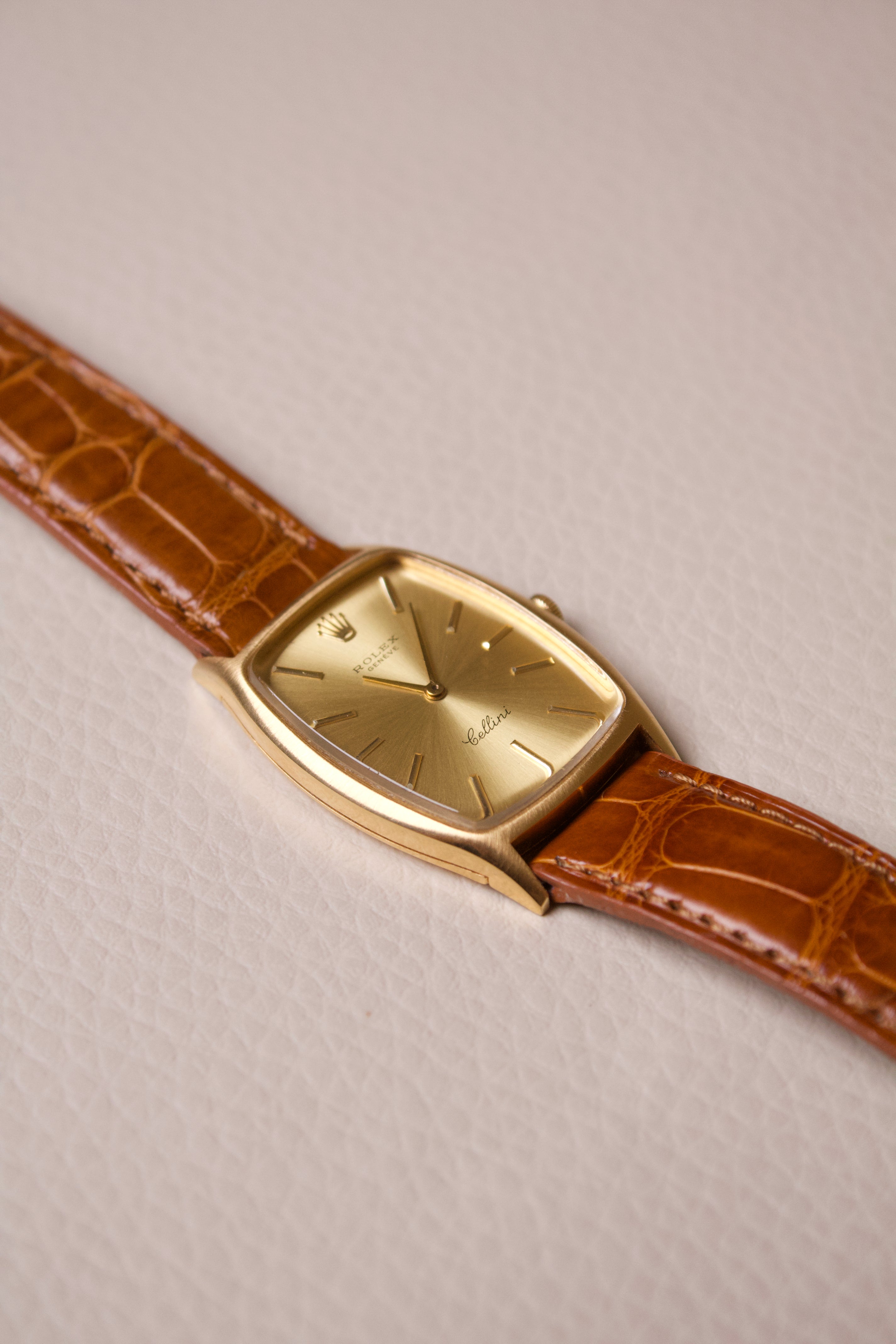 Rolex Cellini Tonneau Large Model 18K 3807