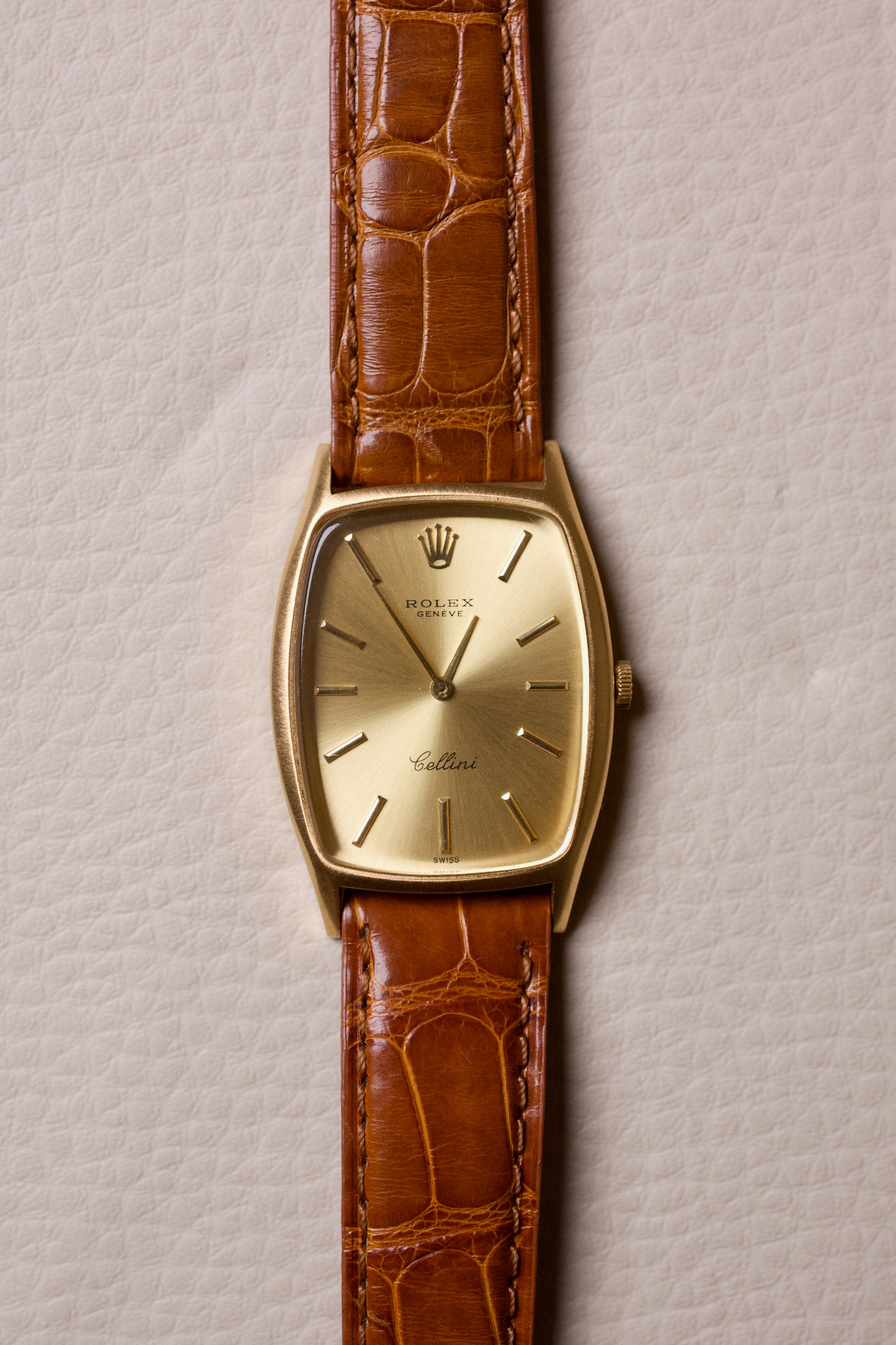Rolex Cellini Tonneau Large Model 18K 3807