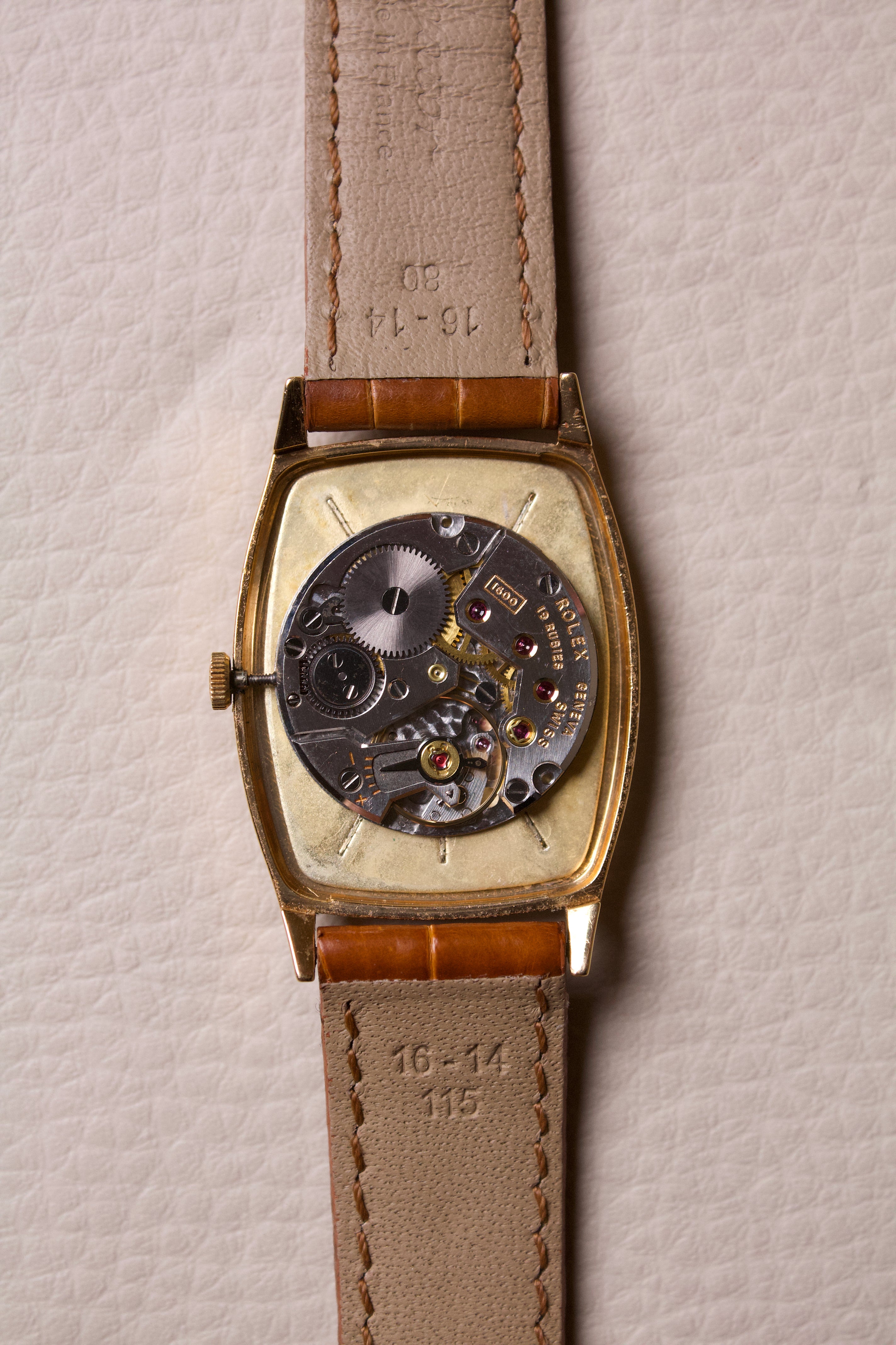 Rolex Cellini Tonneau Large Model 18K 3807