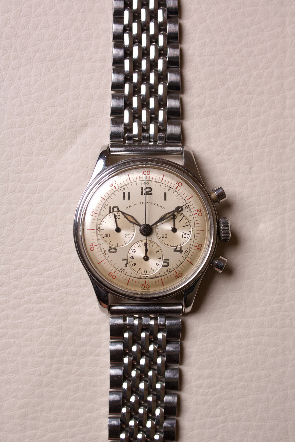 AR & JE Meylan Chronographe 16836 Valjoux 72