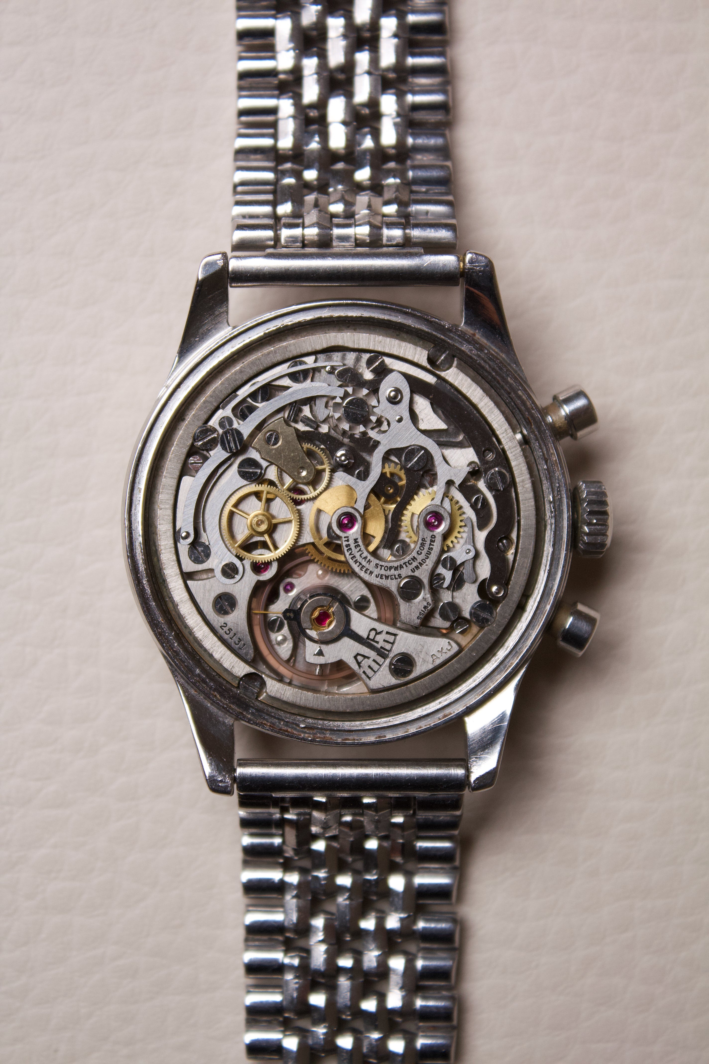AR & JE Meylan Chronographe 16836 Valjoux 72
