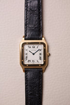 Cartier Santos Dumont Extra Plate Cadran Guilloché Or Jaune 18K 821054