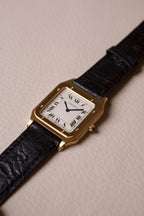 Cartier Santos Dumont Extra Plate Cadran Guilloché Or Jaune 18K 821054