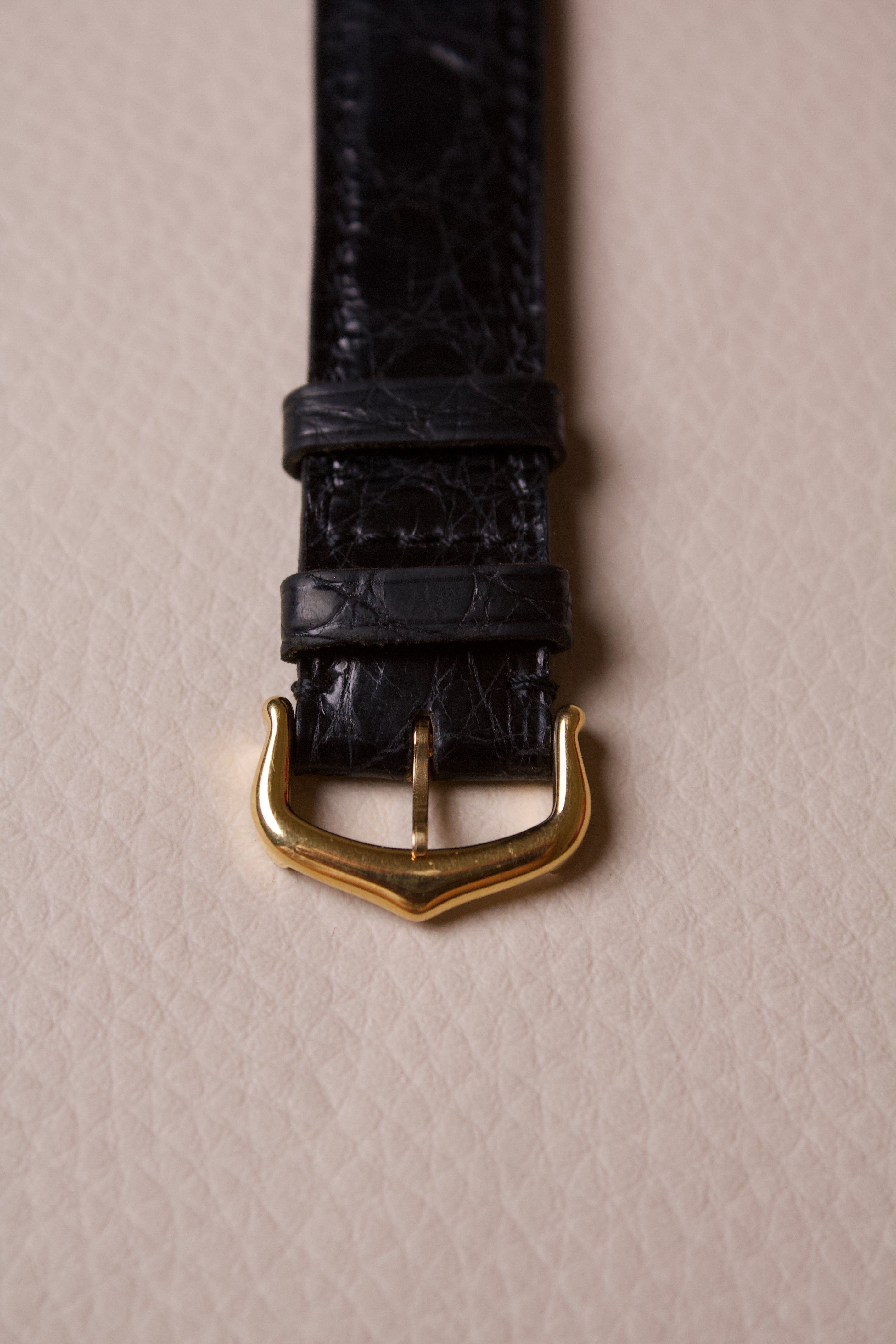 Cartier Santos Dumont Extra Plate Cadran Guilloché Or Jaune 18K 821054