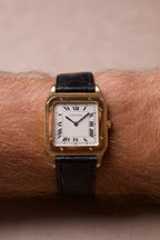 Cartier Santos Dumont Extra Plate Cadran Guilloché Or Jaune 18K 821054